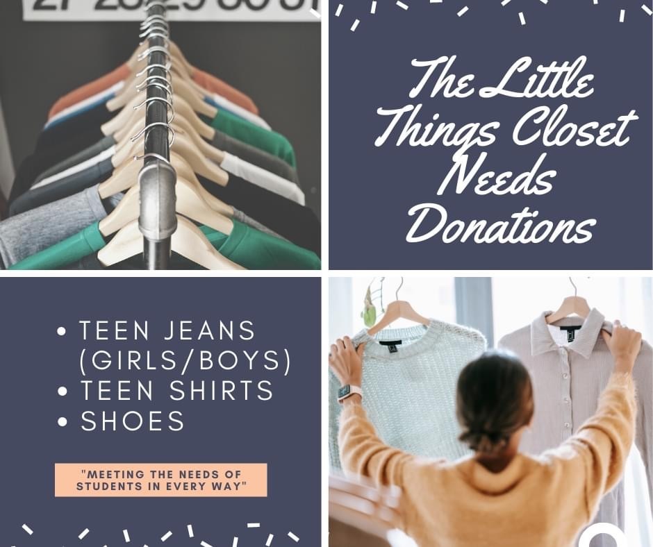 The Little Things Closet Needs Donations