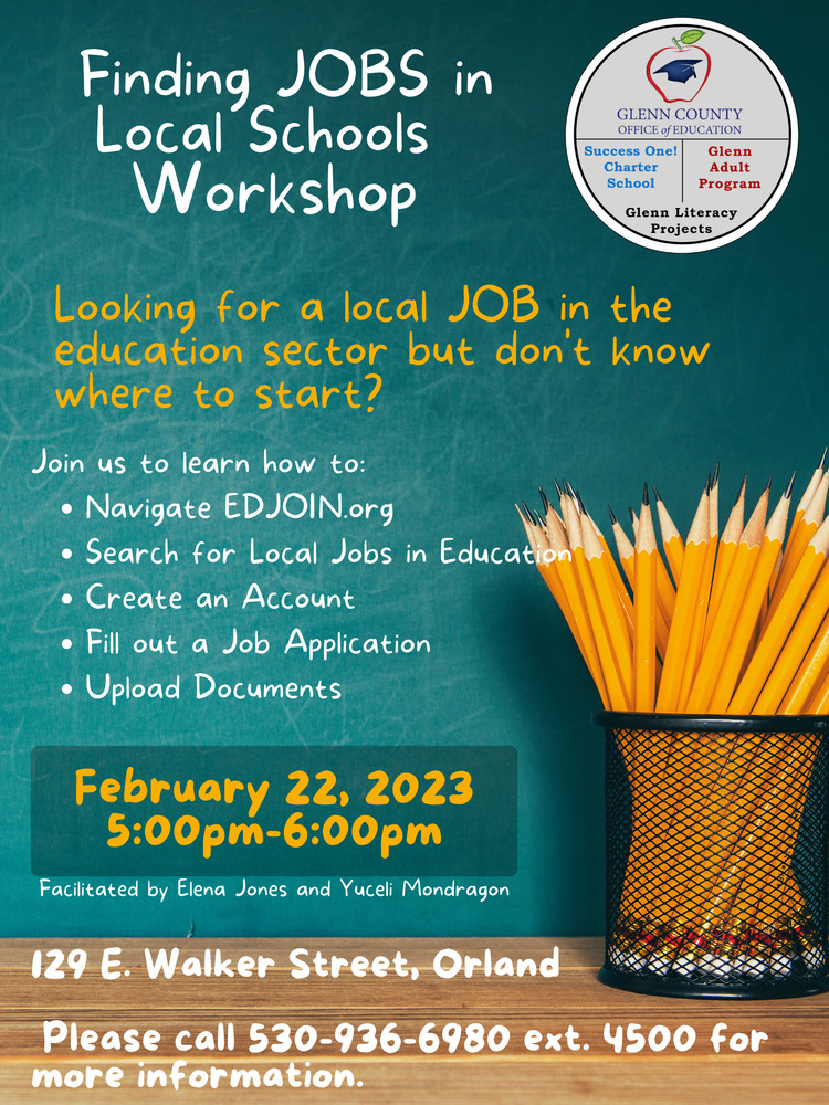 Finding Jobs in Local Schools Workshop