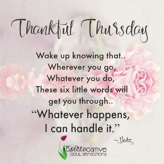 thankful thursday