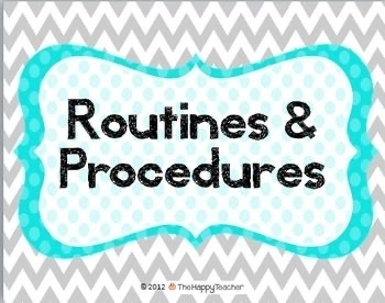 Routines procedures 