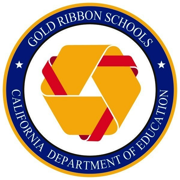 We've been named a Gold Ribbon School by the California Department of Ed.